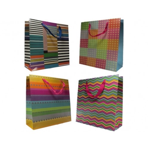 Kit Sacolas Decoradas 32cmX26cmX10cm